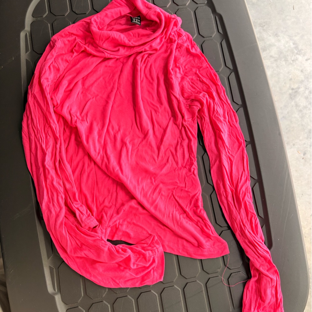 SHEIN Bright Pink Long Sleeve Top